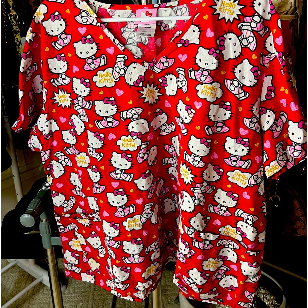 Hello Kitty Scrub Top